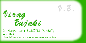 virag bujaki business card